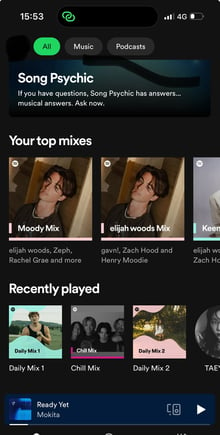 Spotify APP 介面