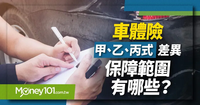 車體險 甲、乙、丙式怎麼選？保障差異範圍哪裡不同？