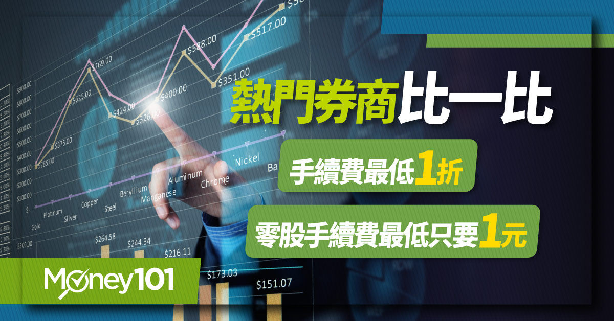 【證券開戶】熱門券商比一比 手續費最低1折、零股手續費只要1元